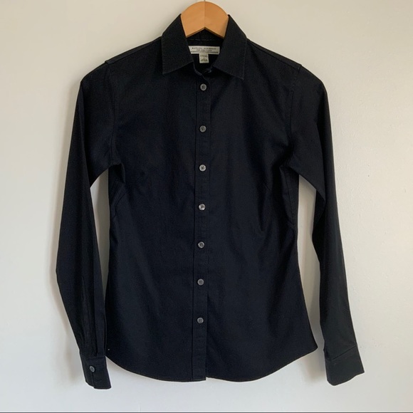 Banana Republic Tops - BANANA REPUBLIC Black Botton Down Dress Shirt - 2P